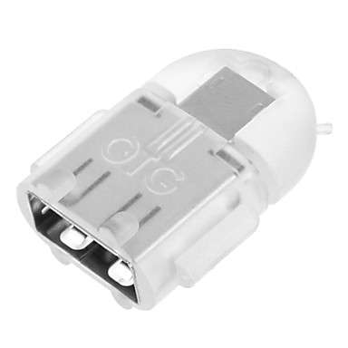 |SALE| Ultra-Compact Micro USB 2.0 Male to USB 2.0 Male OTG Adapter (White)..!
