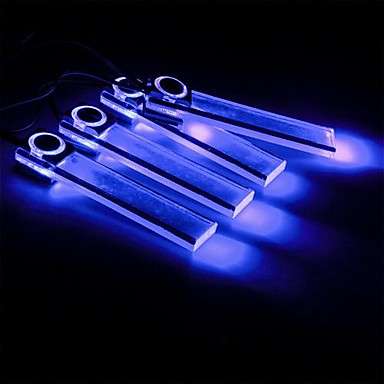 12V 4-in-1 Car Auto Interior Blue LED Atmosphere Lights Decoration Lamp (Transparent)..!