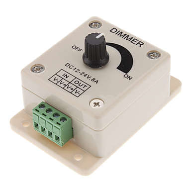 LED Lights Dimmer Switch (White, DC12-24V)..!