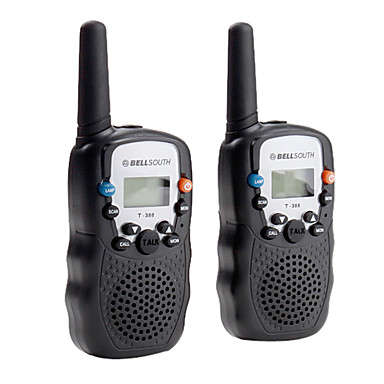 Bellsouth Portable 8-Channel Travel Walkie Talkie (5KM Range, 2-Pack, Black)..!