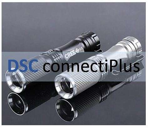 MXDL BG CREE XR-E Q5 7W 600 Lumens Zoomable LED Flashlight (Silver, 1xAA)..!