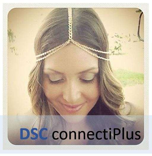 Miss ROSE Fashionable Double Chain Golden Headband..!