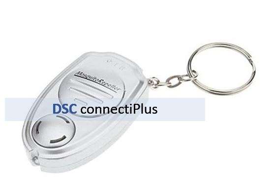 Portable Mini Electronic Ultrasounic Pest Bug Repeller Anti Mosquito Fly Insect with Keychain (Silve