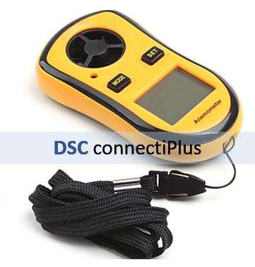 1.5" LCD Digital Wind Speed /  Temperature Meter Anemometer (Orange)..!