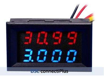 Panel Mount Wide DC Supply 3.5-28V, Test  0-33V 0-3A 4-Digit LED Digital Dual Voltmeter-Ammeter..!