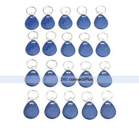 EM Format 125MHz LF RFID Proximity Tag ID Token Keyfobs (Blue, 20pc Set)..!