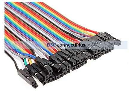 40pc Female to Female Dupont Wire Cable 1P-1P Test Lines Connectors (10cm)..!