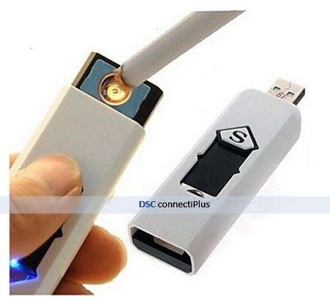 |CLEARANCE| Green Gas-Free Airplane Boarding USB Rechargeable Electronic Cigarette Lighter (Black)