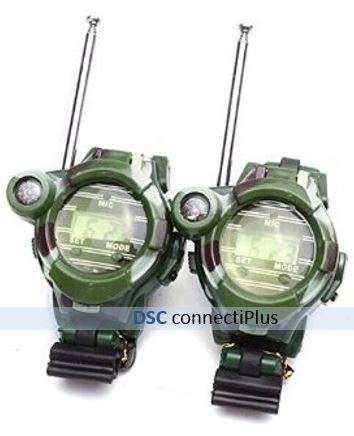 Watch Style Walkie Talkie w/ Time/Magnifier/Illuminating Light/Compass/Safe-Drop Capsules/Speculum!