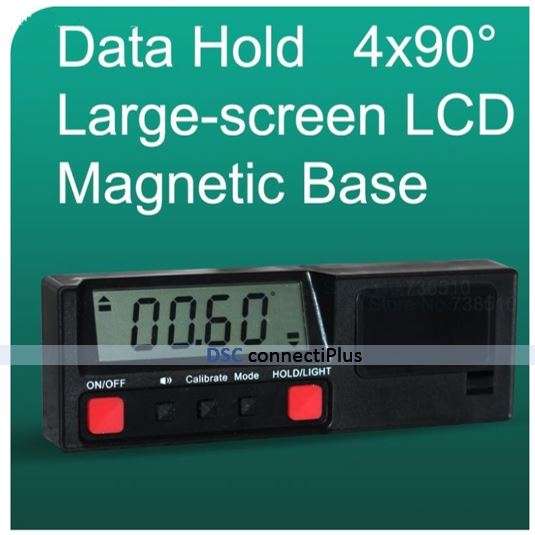 3" LCD Screen 360 Degree Mini Digital Level / Protractor / Inclinometer / Angle Meter (Black)..!