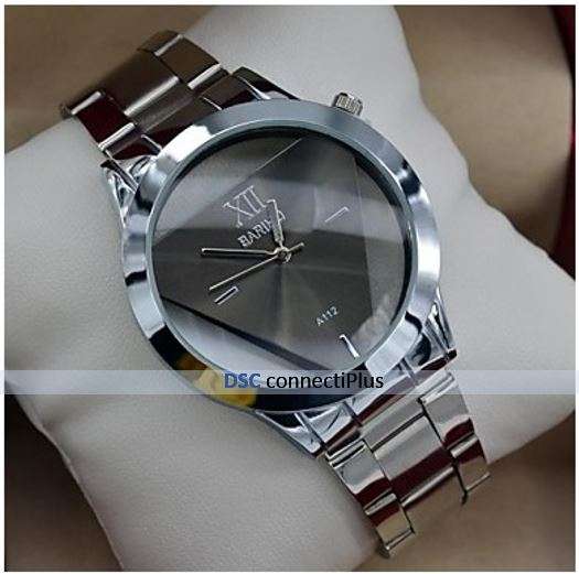 Men's Water Resistant Fashion Transparent Triangular Dial Full Steel Atmosphere Dress Quartz Watch!
