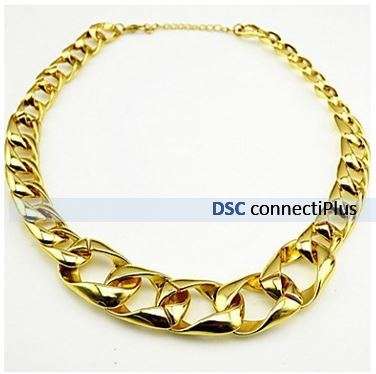 Classic Thick Silver Silver Alloy Choker Necklace (Silver)..!