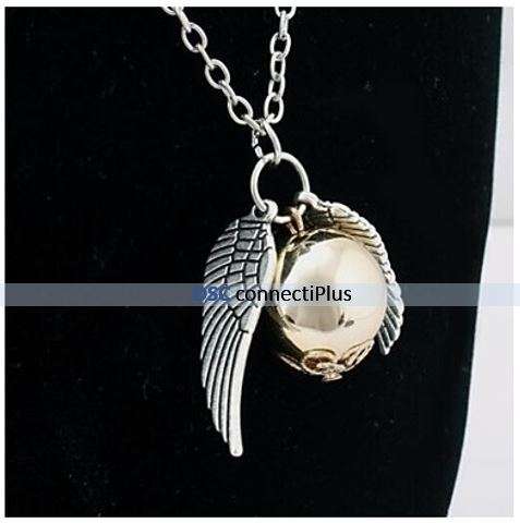 Golden Ball Statement Snitch Necklace (1 Pc)..!