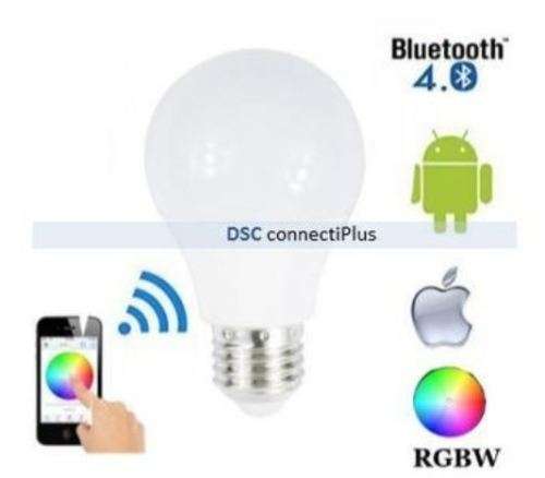 4.5W E27 RGBW Bluetooth v4.0 Smart Lighting Lamp Color Changing Dimmable LED Light Bulb