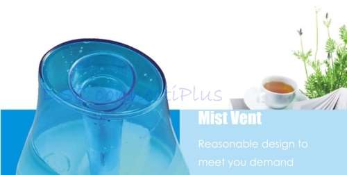 3L Tank Capacity Water Bottle Mini Home Ultrasonic Humidifier Air Purifier/Refresher w/LED Mood Lamp