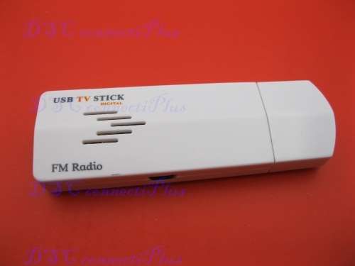 USB 2.0 Analog TV Tuner Receiver Stick Worldwide TV FM Radio w/ Remote Control for PC Laptop (White)