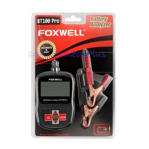 FOXWELL BT100 Pro 12V Digital Car Battery Tester for Flooded, AGM, GEL Automotive Battery Analyzer!!