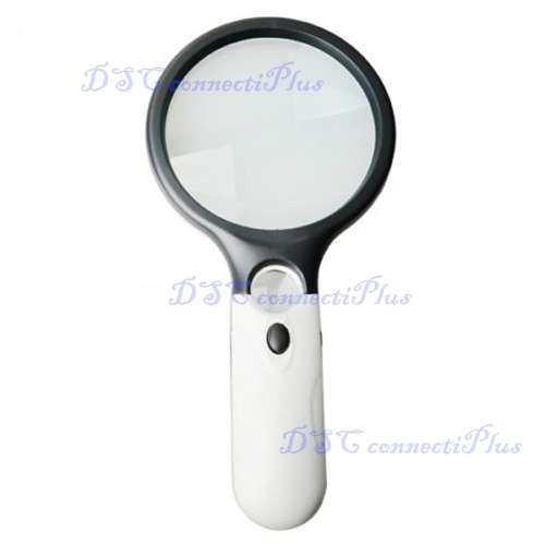 3-LED Lights 45X Handheld Mini Pocket Microscope Reading Magnifying Glass Lens Jewelry Loupe !!!