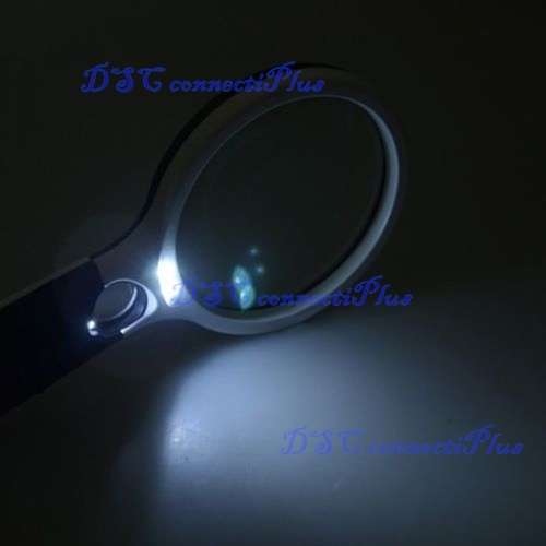 3-LED Lights 45X Handheld Mini Pocket Microscope Reading Magnifying Glass Lens Jewelry Loupe !!!