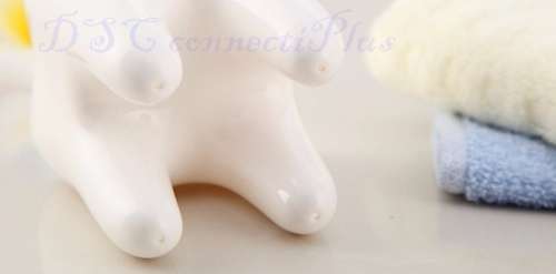 Creative Decorative Tooth-Style 4 Hole Stand Toothbrush Holder Tooth Brush Shelf Bathroom Organizer!