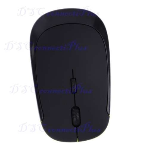 Mini 2.4GHz 1600DPI Wireless Ultra-Slim USB Optical Mouse For Macbook PC Laptop Desktop (Black)..!