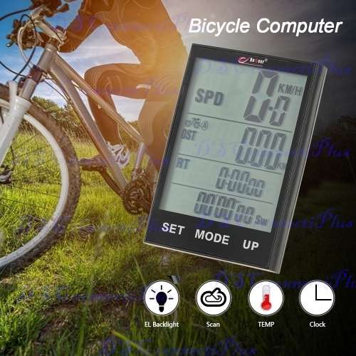 Wireless Water Resistant Bicycle Speedometer Odometer Bike Computer w/ Temperature & Backlight !!!