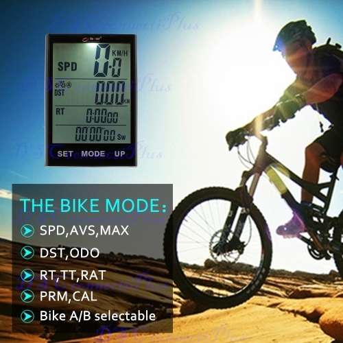 Wireless Water Resistant Bicycle Speedometer Odometer Bike Computer w/ Temperature & Backlight !!!