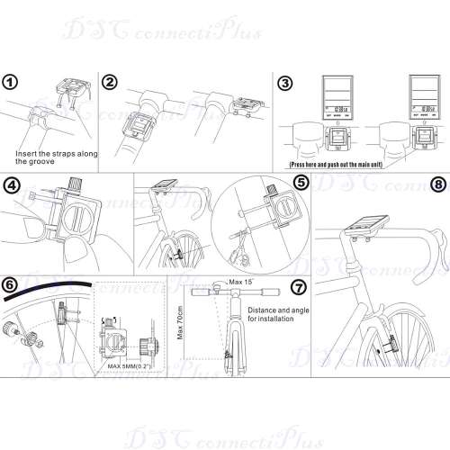 Wireless Water Resistant Bicycle Speedometer Odometer Bike Computer w/ Temperature & Backlight !!!