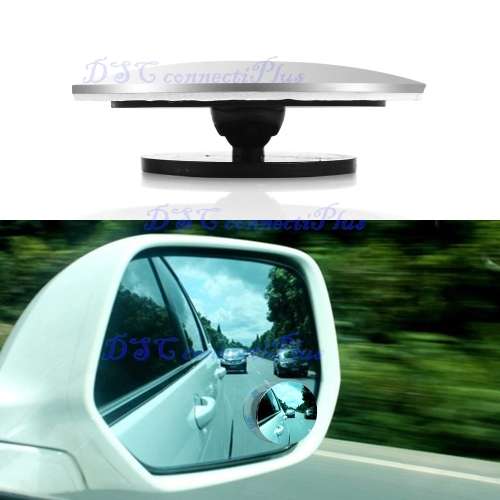 Clear 360 Degree Car Rear View Rotating Wide Angle Blind Spot Round Convex Parking Mirror..!