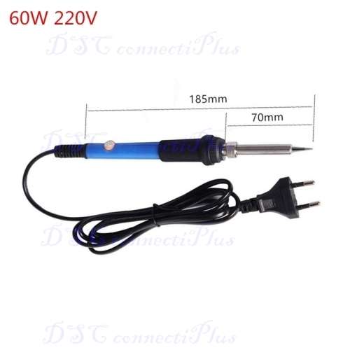 60W 220V Electric Soldering Iron Set Temperature Adjustable Welding Repair Tool Kit with 5 Tips!!!
