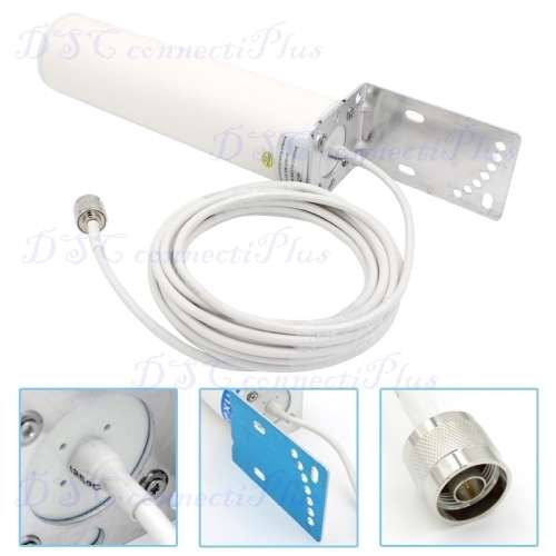 12dBi Broadband 3G/4G/LTE/GSM/WiFi Outdoor Omni-directional External Antenna Indoor/Outdoor Booster!