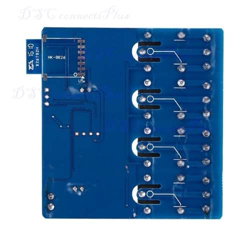 5V 4CH Bluetooth Relay Android Mobile App Remote Control Module Switch (Blue)..!