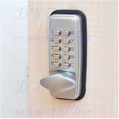 Mechanical Password Pin Code Push Button Keyless Door Lock (Silver)..!