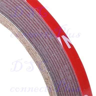 Car Styling 6mm Car Truck 3M Double-sided Acrylic Foam Adhesive Tape Automotive 3 Meters Long -Black