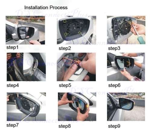 2x 14 SMD LED Arrow Panel Car Side Mirror Turn Signal Indicator Lights (Yellow)..!