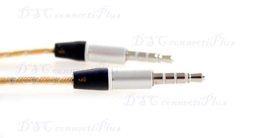3.5mm Male to Male Audio Cloth Braided AUX Headphones Cable (Yellow, 120cm)..!