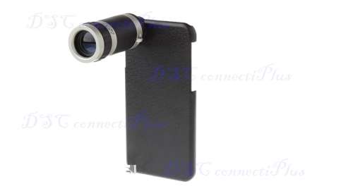 8X Magnification Zoom Camera Lens Telescope w/ Protective Back Case for iPhone 6 (Black)..!