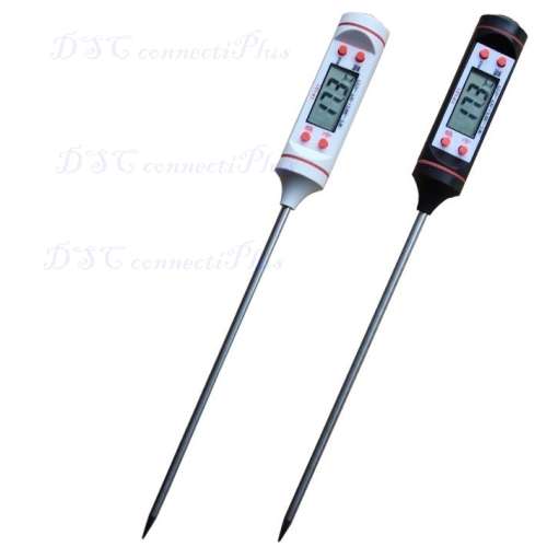 Baby Care Cooking Food Meat Probe Digital Kitchen Gas Oven BBQ Thermometer with Battery (Black)..!