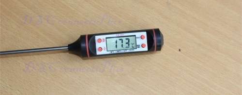 Baby Care Cooking Food Meat Probe Digital Kitchen Gas Oven BBQ Thermometer with Battery (Black)..!