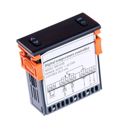 AC 90-250V Digital Temperature Controller with Display Screen (Black)..!