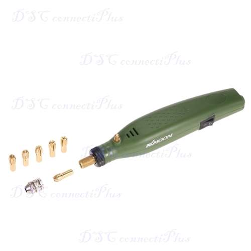 Mini Electric Milling Trimming Polishing Drilling Carving Cutting Engraving Tool Kit (Army Green)..!