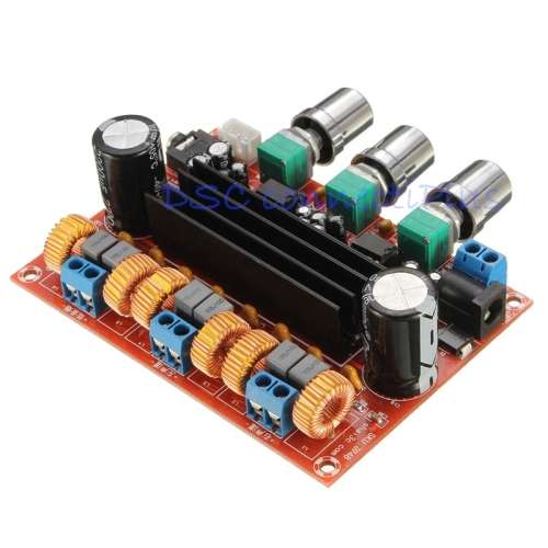 TPA3116D2 50Wx2 + 100W 2.1 Channel Digital Subwoofer Amplifier Board 12V-24V (Red)..!