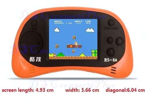 Video Game Console 8 Bit Colour Screen 2.5 inch Handheld Game Player Built-in 260 Games (Sky Blue) !