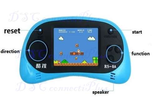 Video Game Console 8 Bit Colour Screen 2.5 inch Handheld Game Player Built-in 260 Games (Sky Blue) !