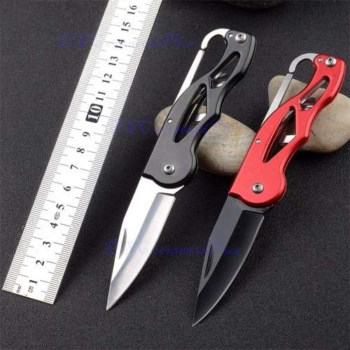 Portable Pocket Knife Folding Hunting Camping Tactical Rescue Key Ring Mini Peeler Outdoor Survival