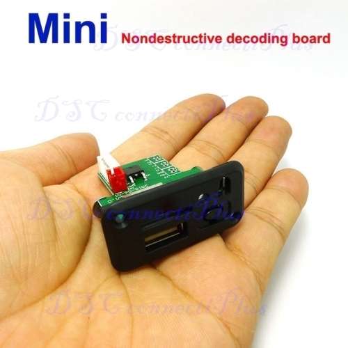 Mini 5V MP3 Decoding Board Module USB With Pre-Amplifier & Remote Controller (Black)..!