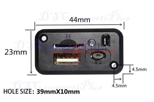 Mini 5V MP3 Decoding Board Module USB With Pre-Amplifier & Remote Controller (Black)..!
