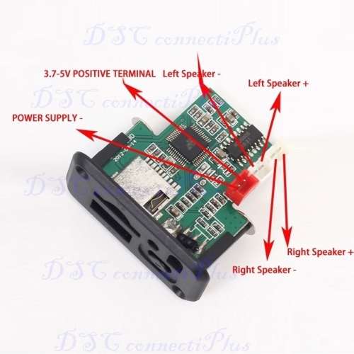 Mini 5V MP3 Decoding Board Module USB With Pre-Amplifier & Remote Controller (Black)..!