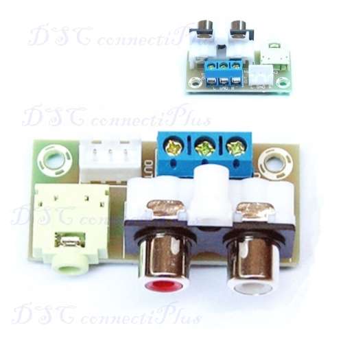 DIY Audio Board RCA 3.5mm Audio Input Block For Amplifier Electronics..!