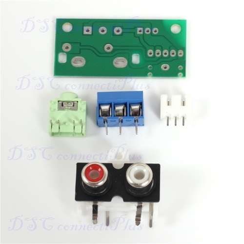 DIY Audio Board RCA 3.5mm Audio Input Block For Amplifier Electronics..!